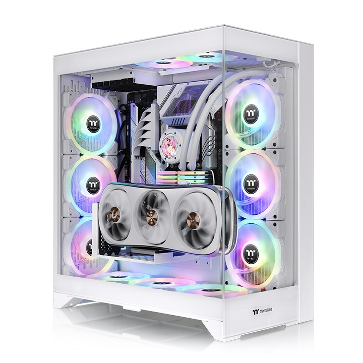 کیس کامپیوتر ترمالتیک مدل CTE E660 MX ARGB Mid Tower سفید