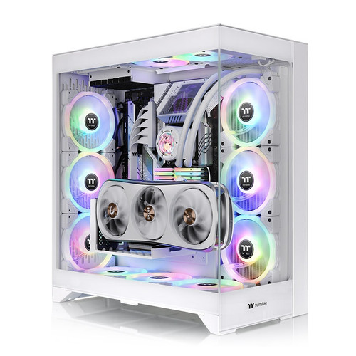 کیس کامپیوتر ترمالتیک مدل CTE E660 MX ARGB Mid Tower سفید