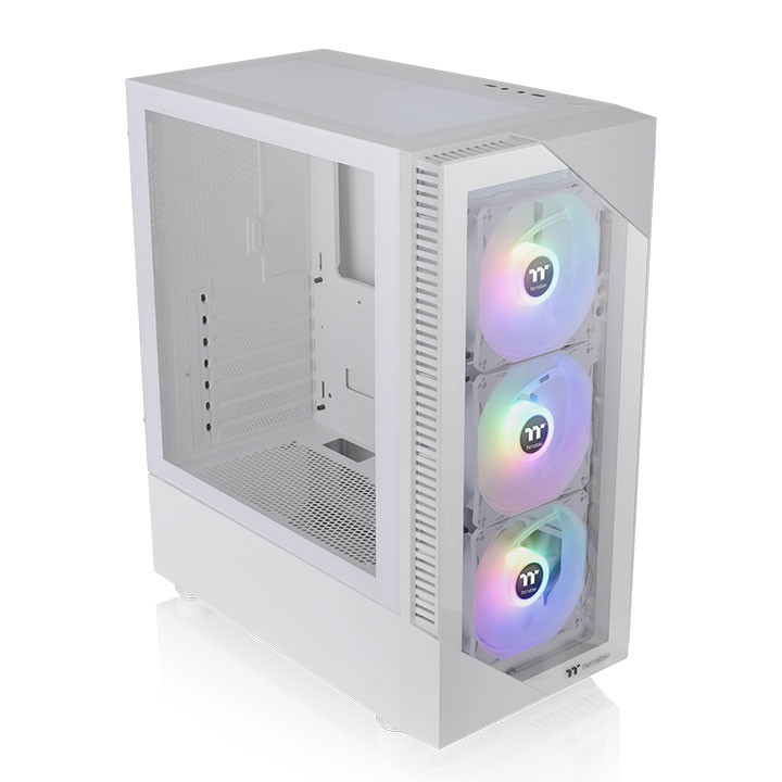 کیس کامپیوتر ترمالتیک مدل VIEW 200 TG ARGB Chassis Snow White