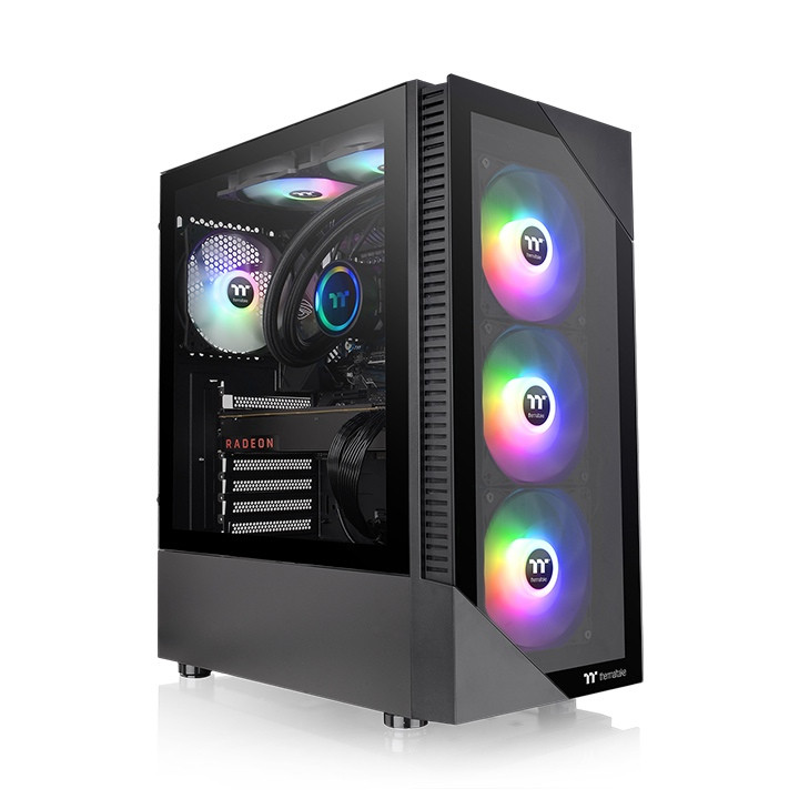 کیس کامپیوتر ترمالتیک مدل VIEW 200 TG ARGB Chassis Black