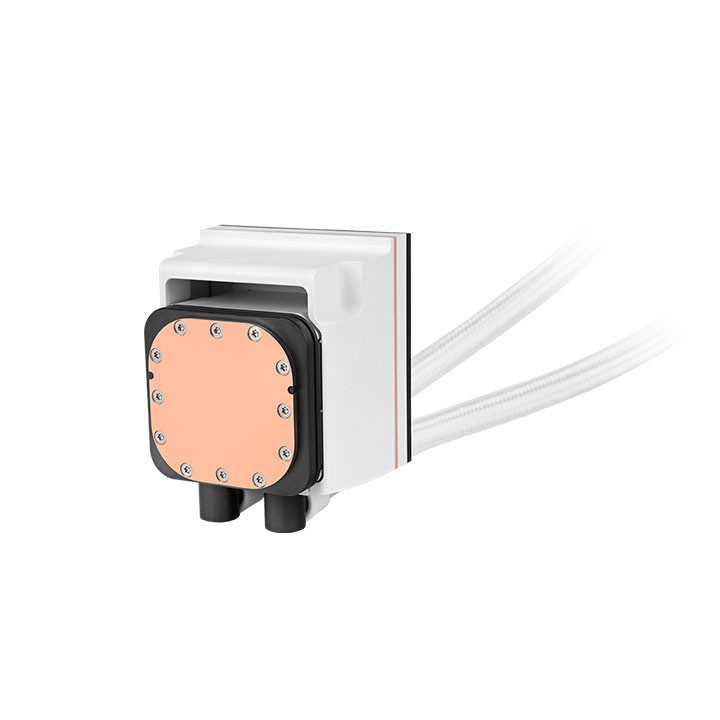 خنک کننده پردازنده ترمالتک مدل MAGFLOE 360 ULTRA ARGB SNOW - Supports the New TT RGB PLUS 3.0 Software/ Real-time Information/ Local Weather & Time/Image & Video