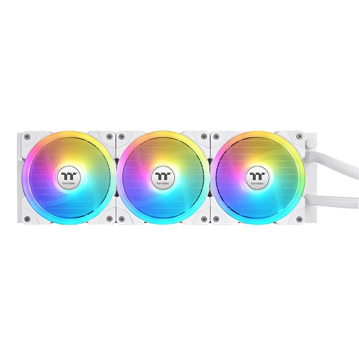 خنک کننده پردازنده ترمالتک مدل MAGFLOE 360 ULTRA ARGB SNOW - Supports the New TT RGB PLUS 3.0 Software/ Real-time Information/ Local Weather & Time/Image & Video