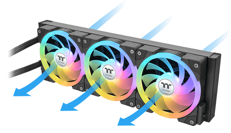 خنک کننده مایع پردازنده ترمالتیک MAGFLOE 360 Ultra ARGB مشکی