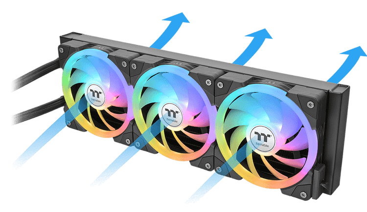 خنک کننده مایع پردازنده ترمالتیک MAGFLOE 360 Ultra ARGB مشکی