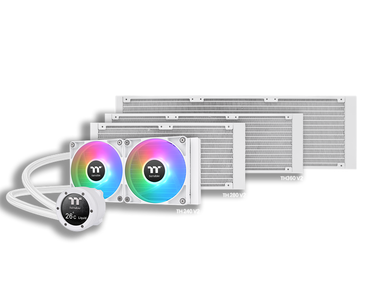 خنک کننده مایع پردازنده THERMALTAKE TH360 V2 ULTRA ARGB SNOW EDITION