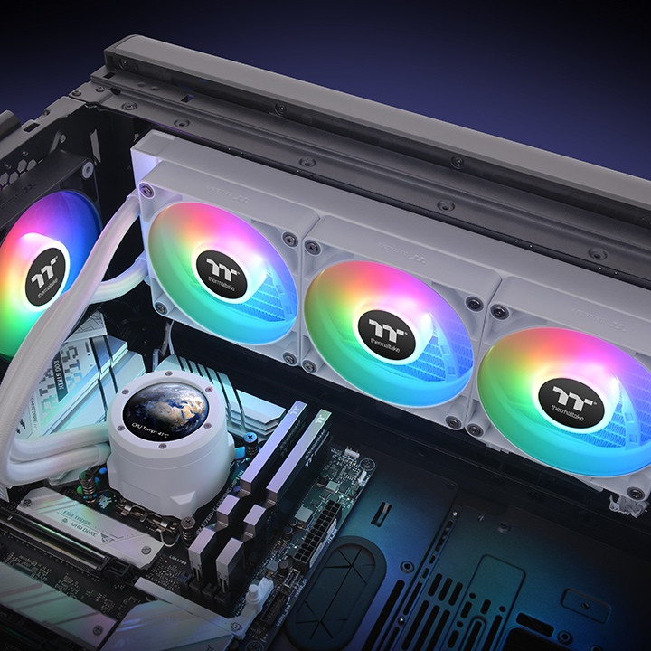 خنک کننده مایع پردازنده THERMALTAKE TH360 V2 ULTRA ARGB SNOW EDITION