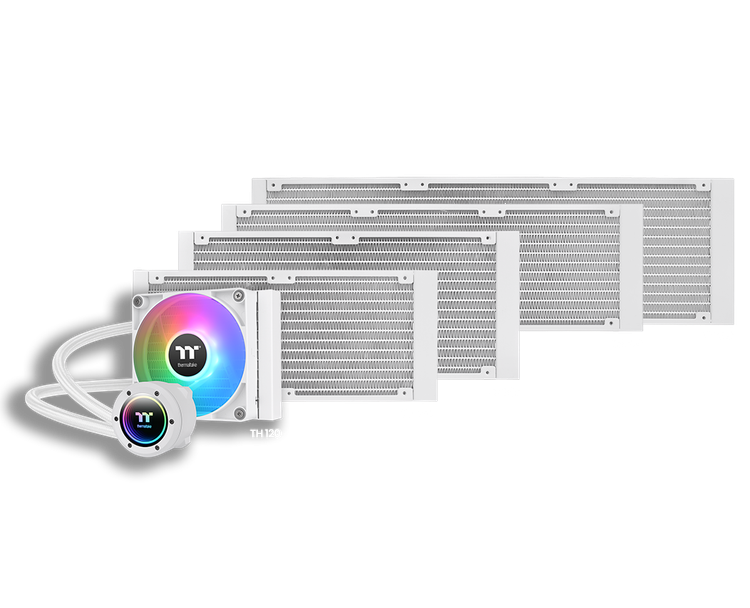 خنک کننده مایع پردازنده ترمالتیک مدل TH360 V2 ARGB Sync All-In-One Liquid Cooler - Snow Edition