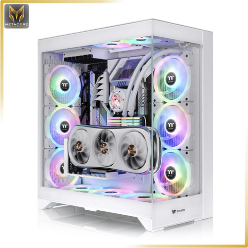 کیس کامپیوتر ترمالتیک مدل CTE E660 MX ARGB Mid Tower سفید