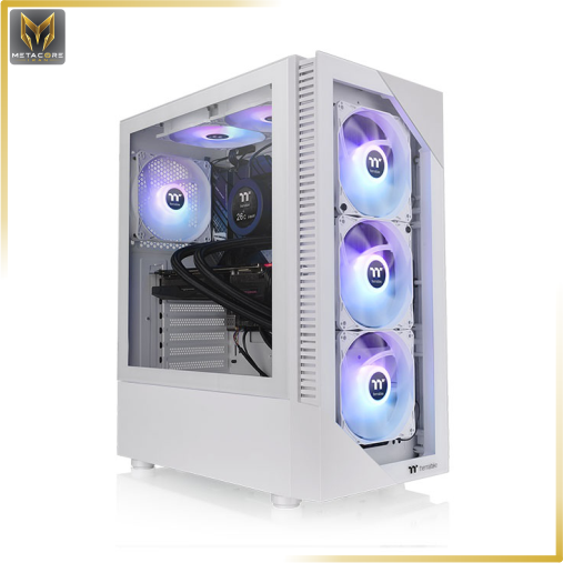کیس کامپیوتر ترمالتیک مدل VIEW 200 TG ARGB Chassis Snow White