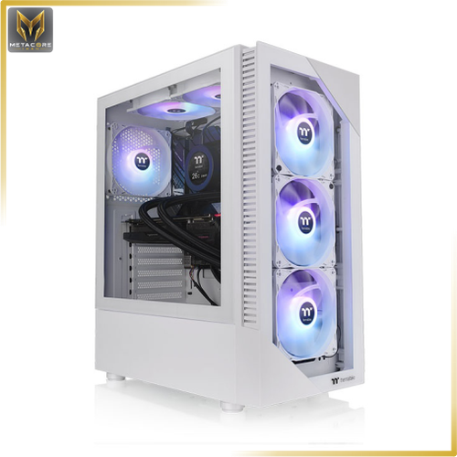 کیس کامپیوتر ترمالتیک مدل VIEW 200 TG ARGB Chassis Snow White