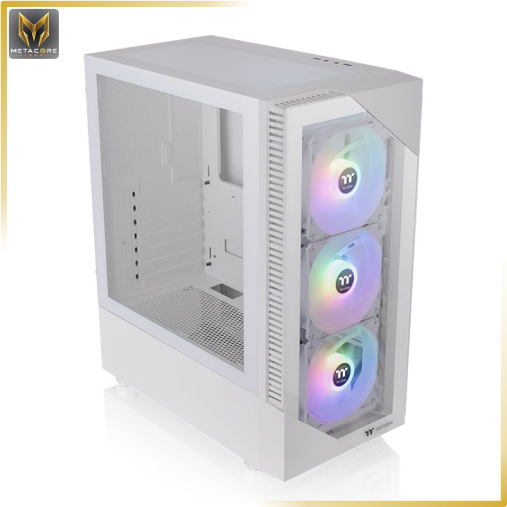 کیس کامپیوتر ترمالتیک مدل VIEW 200 TG ARGB Chassis Snow White