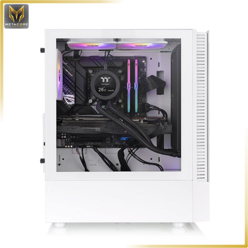 کیس کامپیوتر ترمالتیک مدل VIEW 200 TG ARGB Chassis Snow White
