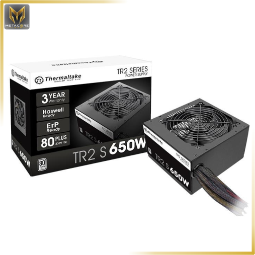 منبع تغذیه کامپیوتر ترمالتیک مدل TR2S 80 Plus White توان 650 وات