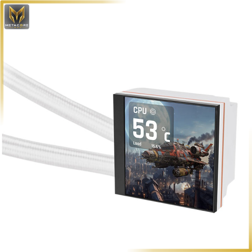 خنک کننده پردازنده ترمالتیک مدل MAGFLOE 360 ULTRA ARGB SNOW - Supports the New TT RGB PLUS 3.0 Software/ Real-time Information/ Local Weather & Time/Image & Video