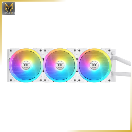 خنک کننده پردازنده ترمالتیک مدل MAGFLOE 360 ULTRA ARGB SNOW - Supports the New TT RGB PLUS 3.0 Software/ Real-time Information/ Local Weather & Time/Image & Video