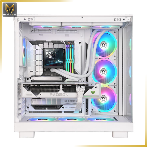 خنک کننده پردازنده ترمالتیک مدل MAGFLOE 360 ULTRA ARGB SNOW - Supports the New TT RGB PLUS 3.0 Software/ Real-time Information/ Local Weather & Time/Image & Video