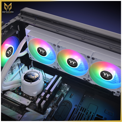 خنک کننده مایع پردازنده THERMALTAKE TH360 V2 ULTRA ARGB SNOW EDITION