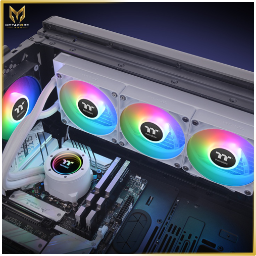 خنک کننده مایع پردازنده ترمالتیک مدل TH360 V2 ARGB Sync All-In-One Liquid Cooler - Snow Edition