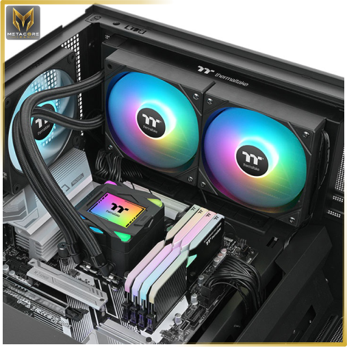 خنک کننده پردازنده کولر مستر پردازنده LA240 ARGB Sync AIO Black