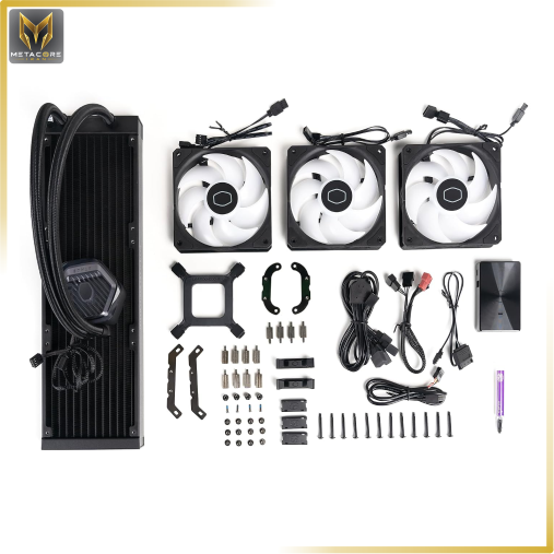 خنک کننده حرفه ای پردازنده مایع Cooler Master Atmos 360 ARGB مشکی