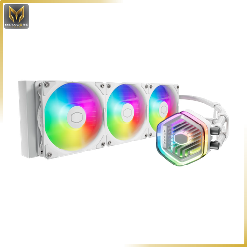 خنک کننده پردازنده مایع و حرفه ای Cooler Master ML360 Atmos ARGB White سفید