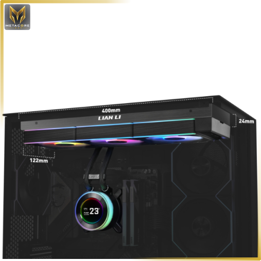 خنک کننده مایع حرفه ای و پیشرفته از برند لیان لی Lian Li HYDROSHIFT II LCD-C 360CL BLACK مشکی