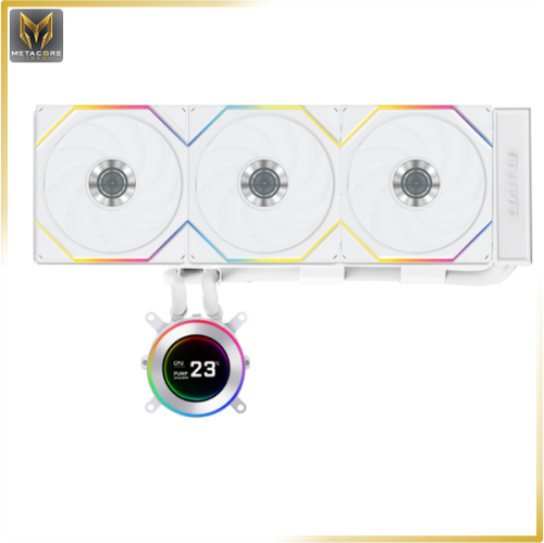 خنک کننده مایع حرفه ای و پیشرفته از برند لیان لی Lian Li HYDROSHIFT II LCD-C 360CL White سفید