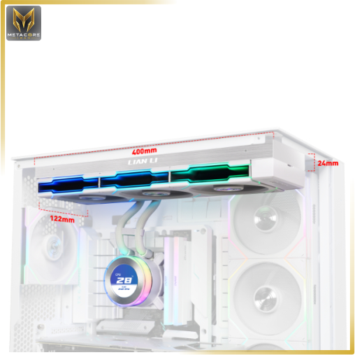 خنک کننده مایع حرفه ای و پیشرفته از برند لیان لی Lian Li HYDROSHIFT II LCD-C 360CL White سفید