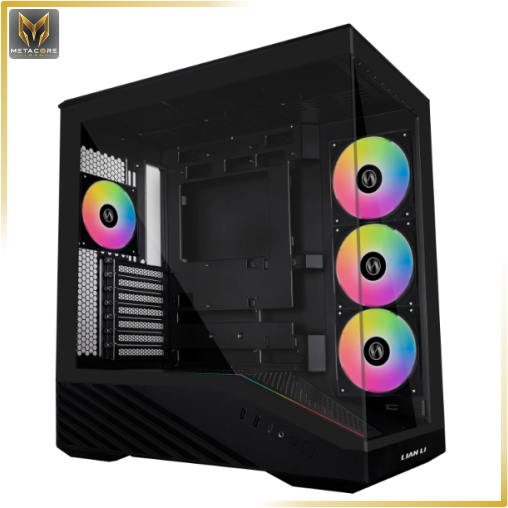کیس کامپیوتر از برند لیان لی مدل Vector V100R مشکی BTF