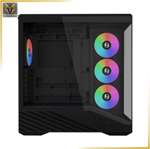 کیس کامپیوتر از برند لیان لی مدل Vector V100R مشکی BTF