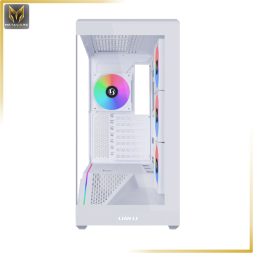 کیس کامپیوتر از برند لیان لی مدل Vector V100R سفید BTF