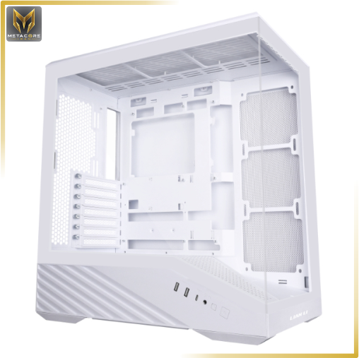 کیس کامپیوتر از برند لیان لی مدل Vector V100R سفید BTF