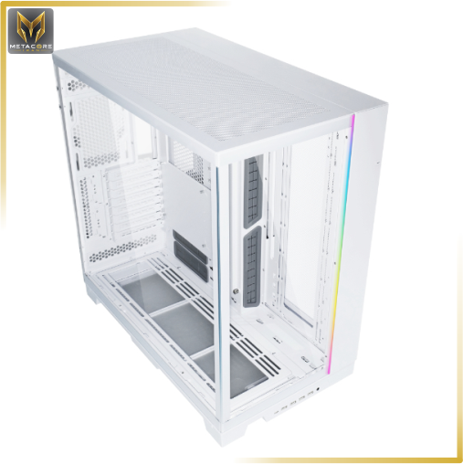 کیس کامپیوتر از برند لیان لی مدل Lian Li O11 DYNAMIC EVO XL White سفید RGB