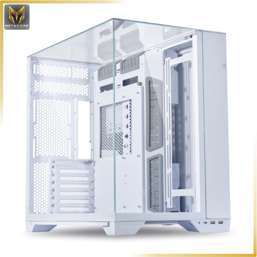 کیس کامپیوتر از برند لیان لی مدل Lian Li O11 VISION White سفید