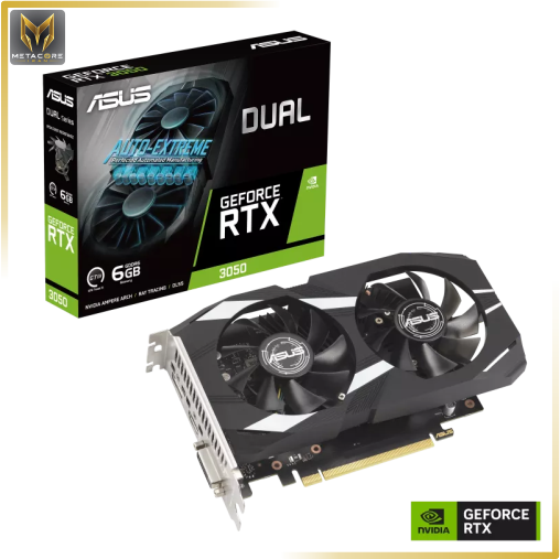 کارت گرافیک ایسوس مدل ASUS Dual GeForce RTX™ 3050 6GB GDDR6 OC Edition 6 گیگابایت