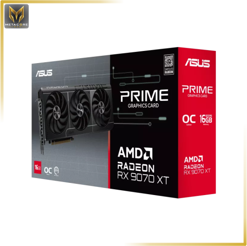 کارت گرافیک ایسوس پرایم مدل ASUS Prime Radeon™ RX 9070 XT 16GB GDDR6 OC Edition 16 گیگابایت