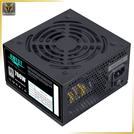 منبع تغذیه کامپیوتر اوست مدل AWEST AV700-BW Power Supply Black  ظرفیت 700 وات