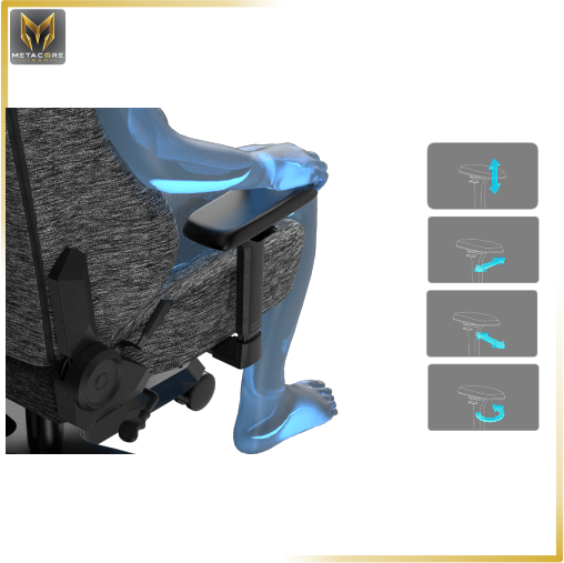 صندلی گیمینگ دی ایکس ریسر مدل DXRACER Tank Series 2025 XXL Fabric Gray رنگ خاکستری پارچه ای