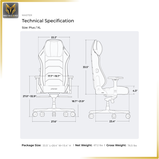 صندلی گیمینگ دی ایکس ریسر مدل DXRACER Master Series 2025 XL White رنگ سفید