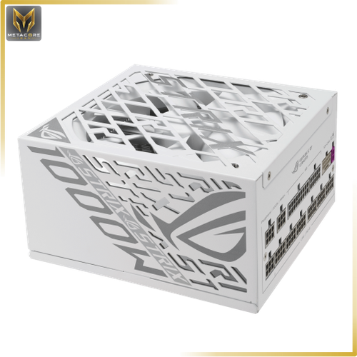 منبع تغذیه کامپیوتر ایسوس مدل ROG Strix 1000W Platinum White Edition (ROG EQUALIZER) توان 1000 وات سفید