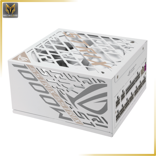 منبع تغذیه کامپیوتر ایسوس مدل ROG Strix 1000W Platinum White Edition (ROG EQUALIZER) توان 1000 وات سفید