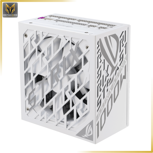 منبع تغذیه کامپیوتر ایسوس مدل ROG Strix 1000W Platinum White Edition (ROG EQUALIZER) توان 1000 وات سفید