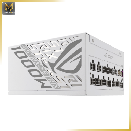منبع تغذیه کامپیوتر ایسوس مدل ROG Strix 1000W Platinum White Edition (ROG EQUALIZER) توان 1000 وات سفید
