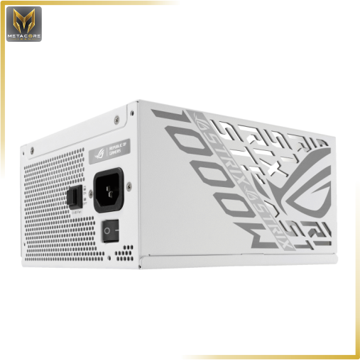 منبع تغذیه کامپیوتر ایسوس مدل ROG Strix 1000W Platinum White Edition (ROG EQUALIZER) توان 1000 وات سفید