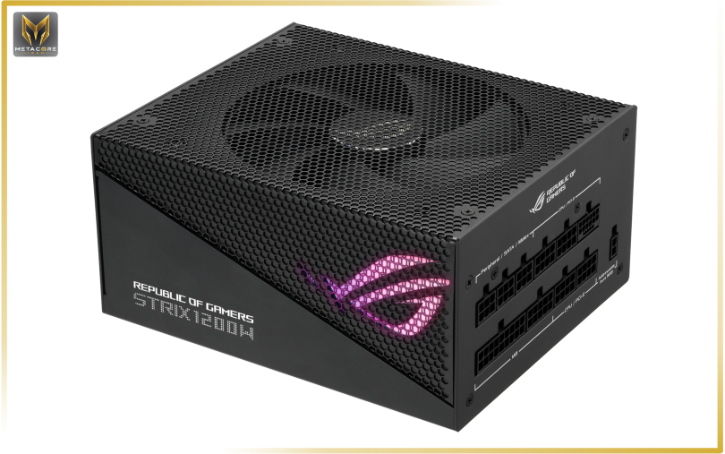 منبع تغذیه کامپیوتر ایسوس مدل Asus ROG STRIX 1200W Gold Aura Edition مشکی