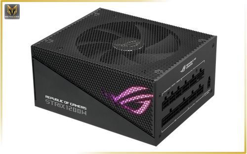 منبع تغذیه کامپیوتر ایسوس مدل Asus ROG STRIX 1200W Gold Aura Edition مشکی
