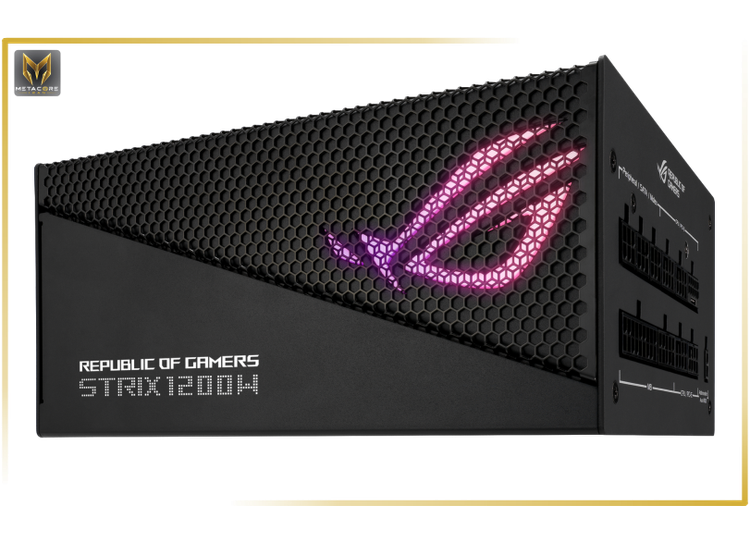 منبع تغذیه کامپیوتر ایسوس مدل Asus ROG STRIX 1200W Gold Aura Edition مشکی