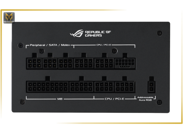 منبع تغذیه کامپیوتر ایسوس مدل Asus ROG STRIX 1200W Gold Aura Edition مشکی