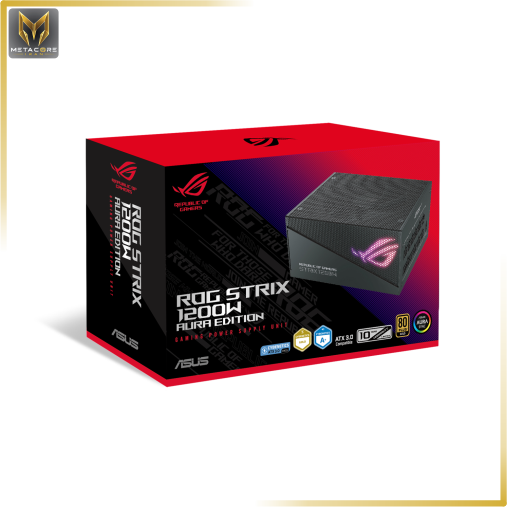 منبع تغذیه کامپیوتر ایسوس مدل Asus ROG STRIX 1200W Gold Aura Edition مشکی