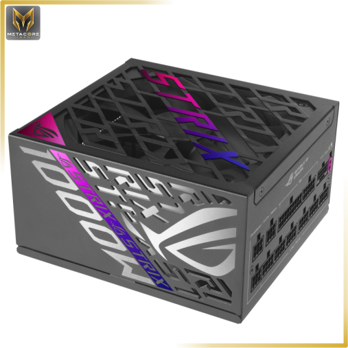 منبع تغذیه کامپیوتر ایسوس مدل ROG Strix 1000W Platinum (ROG EQUALIZER) توان 1000 وات مشکی